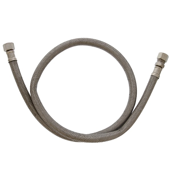 Jones Stephens 3/8in. Flare x 3/8in. Compression x 36in Braided Stainless Steel Texas Style Faucet Connector S04250 - main